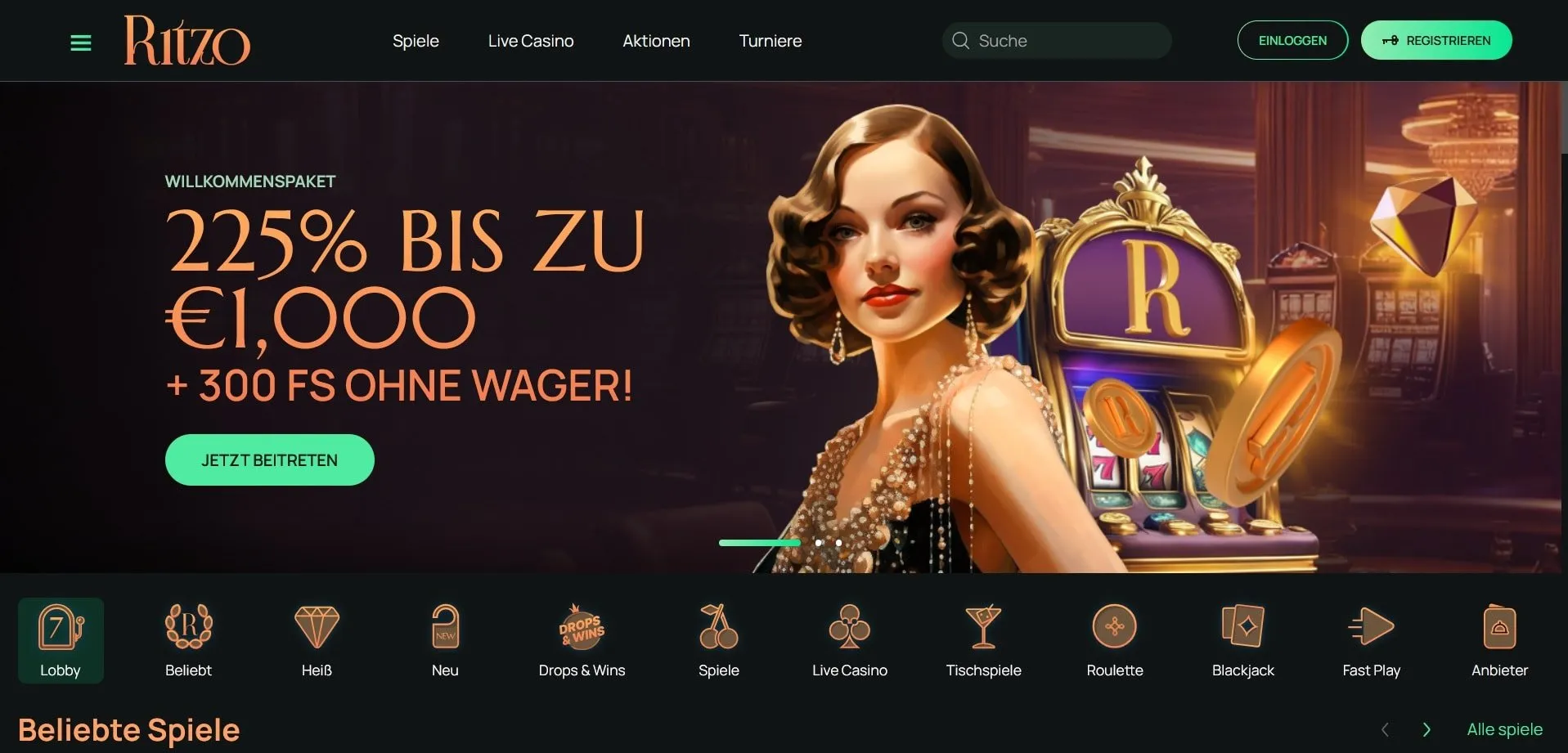 Ritzo-casino-startseite Ritzo Startseite
