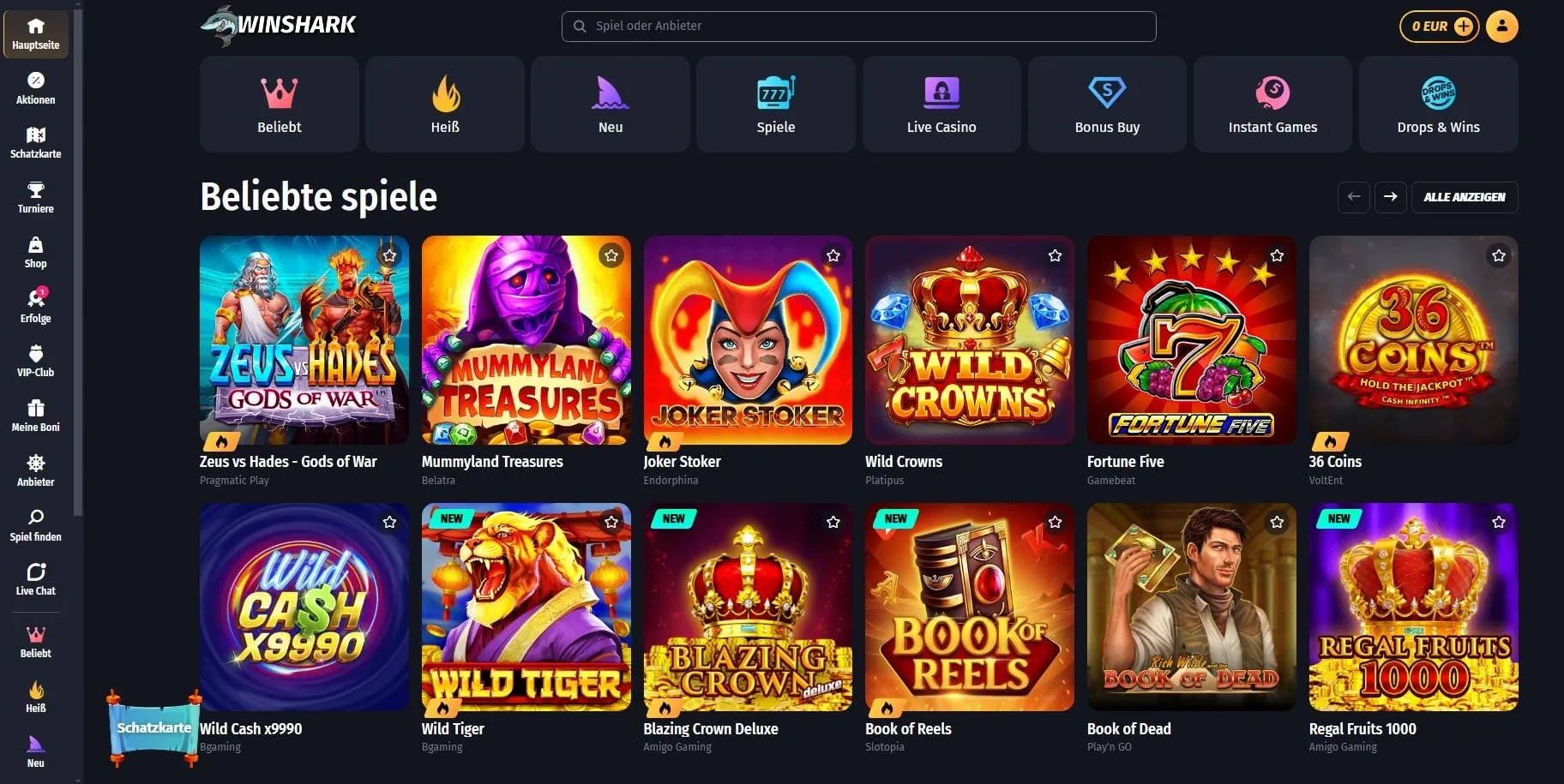 Winshark-casino-startseite Winshark Startseite